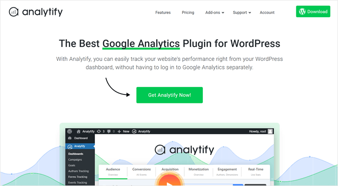 WordPress Plugin for analytics Analytify