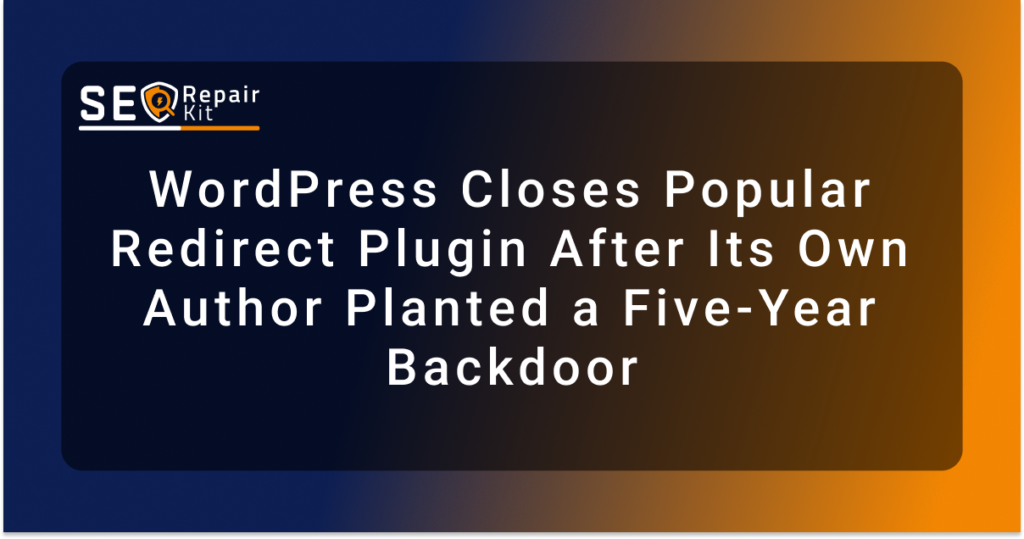 WordPress Closes Popular Redirect Plugin